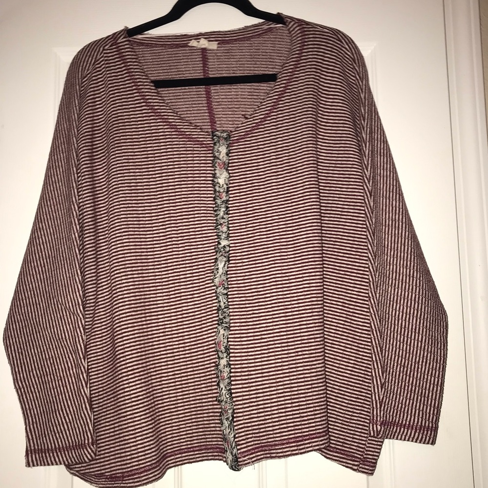 Striped oversized sweater